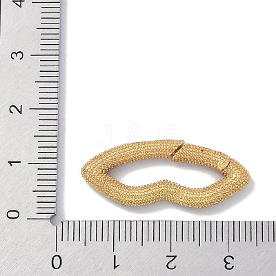 Rack Plating Brass Micro Pave Cubic Zirconia Twister Clasps KK-NH0002-17G-02-1