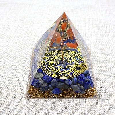 Orgonite Pyramid Resin Energy Generators PW-WG982CD-01-1