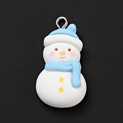 Christmas Opaque Resin Pendants RESI-G043-A02-1