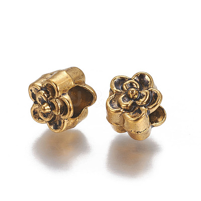 Tibetan Style Alloy European Beads PALLOY-I154-03AG-1