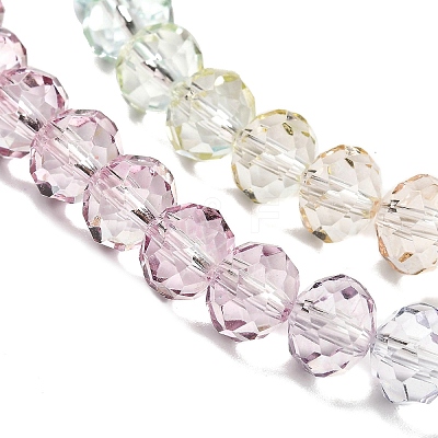 Transparent Painted Glass Beads Strands X1-DGLA-A034-T6mm-A15-1