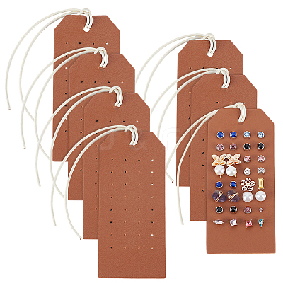 Imitation Leather Earring Organizer Display Cards EDIS-WH0022-34C-1