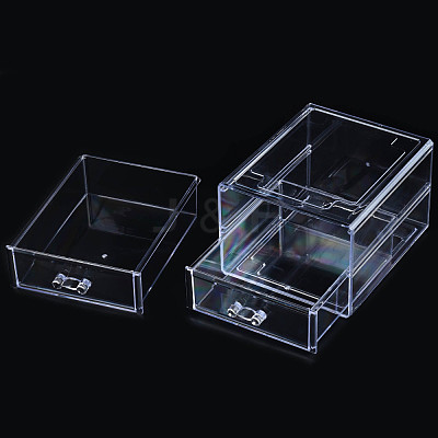 Double Layer Polystyrene Plastic Bead Storage Containers CON-N011-043-1