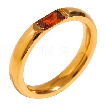 304 Stainless Steel Pave Cubic Zirconia Finger Rings FS-WG61B2A-02-1