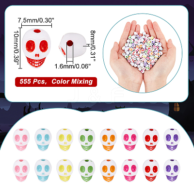 150g Halloween Opaque Resin Beads FIND-AR0002-64-1