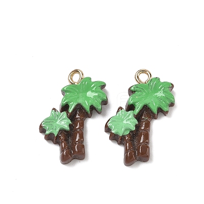 Opaque Resin Pendants LS-RESI-G120-01E-1