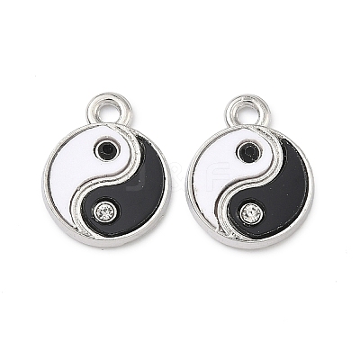 Alloy Rhinestone Pendants X-PALLOY-P319-03P-1