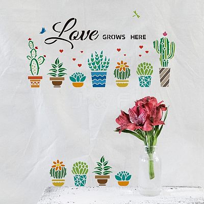Plastic Reusable Drawing Painting Stencils Templates DIY-WH0172-461-1