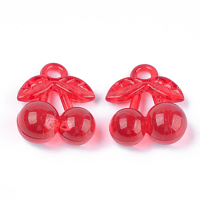 Transparent Acrylic Pendants X-TACR-T005-10-1