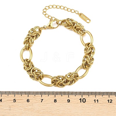 304 Stainless Steel Link Chains Bracelets for Wonen BJEW-L717-03G-1