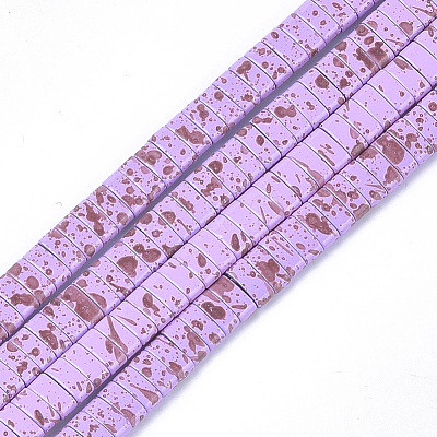 Spray Painted Non-magnetic Synthetic Hematite Beads G-T124-02H-1