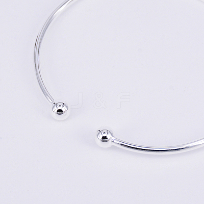 Brass Torque Bangles KK-WH0034-22P-1-1