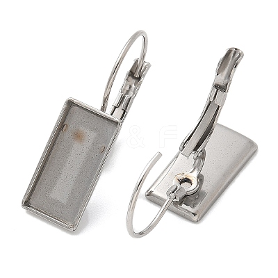 304 Stainless Steel Leverback Earring Finding STAS-C117-12B-P-1