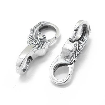 Thailand 925 Sterling Silver Lobster Claw Clasps STER-L055-058AS-1