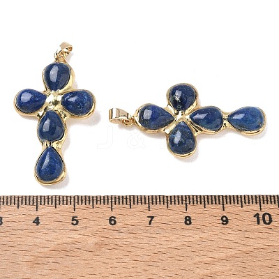 Dyed Natural Lapis Lazuli Pendants GG-CBA9F30-02G-17-1