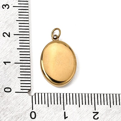 Printed 304 Stainless Steel Pendants SA-CBACFAA-02G-1