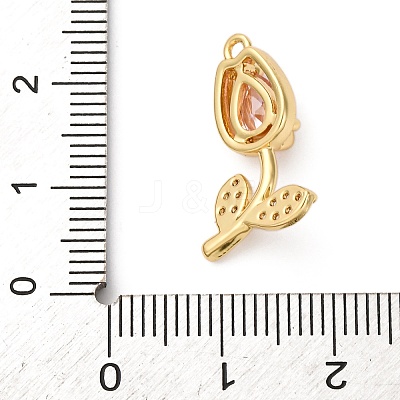 Brass Micro Pave Cubic Zirconia Pendants KK-I276-04G-04B-1