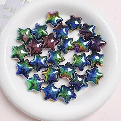 UV Plating Plastic Beads PW-WG17565-08-1