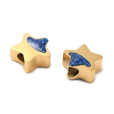 304 Stainless Steel Beads STAS-E198-04G-1