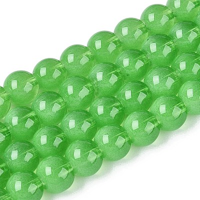 Transparent Glass Imitation Cat Eye Beads Strands GLAA-Q110-01B-08-1