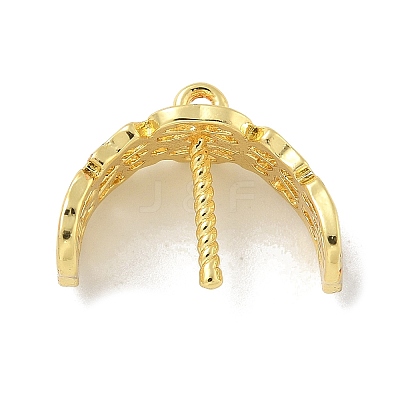 Rack Plating Brass Pendant Bails KK-G515-26G-1