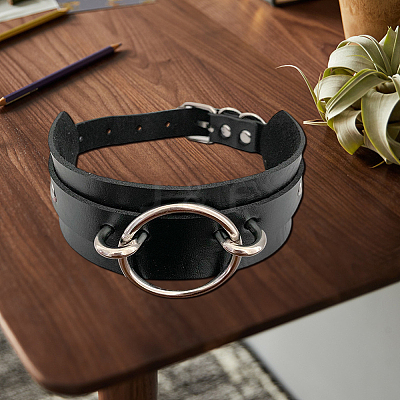 PU Leather Choker Necklaces for Women NJEW-CL0001-22A-1