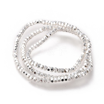 Electroplated Non-magnetic Synthetic Hematite Beads Strands G-M359-03S-1