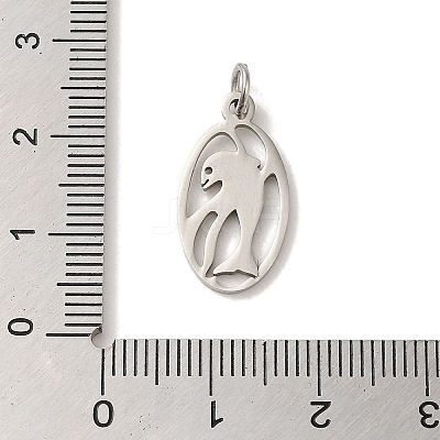 Non-Tarnish 201 Stainless Steel Pendants STAS-E217-40P-1