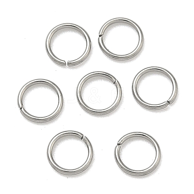 Tarnish Resistant 304 Stainless Steel Open Jump Rings X-STAS-M008-04A-1