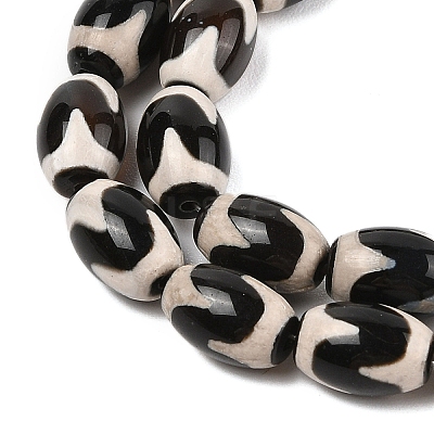 Tibetan Style dZi Agate Beads Strands G-N344-02A-1
