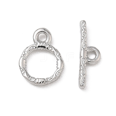 Brass Toggle Clasp KK-D289-53A-P-1
