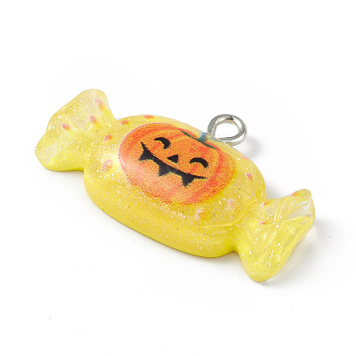 Translucent Resin Pendants RESI-D064-01P-01-1