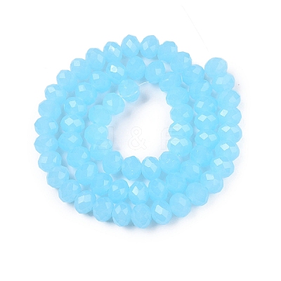 Glass Beads Strands EGLA-A044-J8mm-D04-1