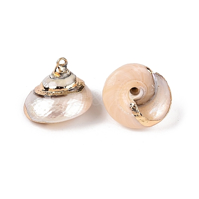 Natural Sea Shell Pendants SSHEL-N038-59-1