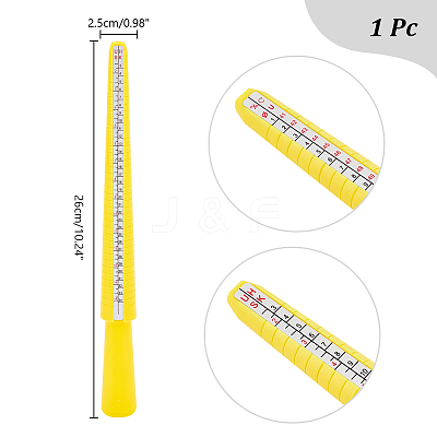 Plastic Ring American Size Sticks TOOL-WH0053-74-1