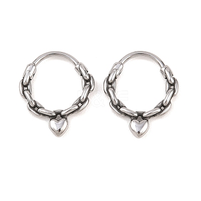 316 Stainless Steel Cartilage Earrings AJEW-C044-16A-AS-1