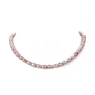 Natural Pearl Beaded Necklace for Women NJEW-JN04188-03-1