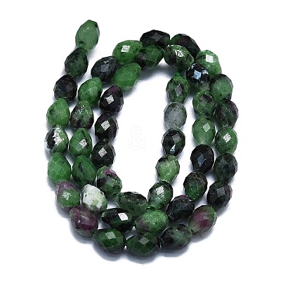 Natural Ruby in Zoisite Beads Strands G-K245-S01-01-1