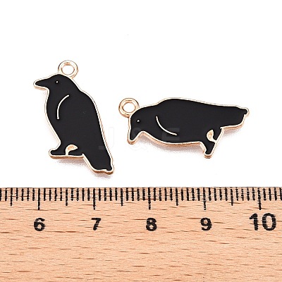 Halloween Theme Alloy Enamel Pendants PALLOY-N176-45-RS-1