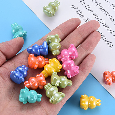 Pearlized Opaque Acrylic Beads MACR-S373-41I-1