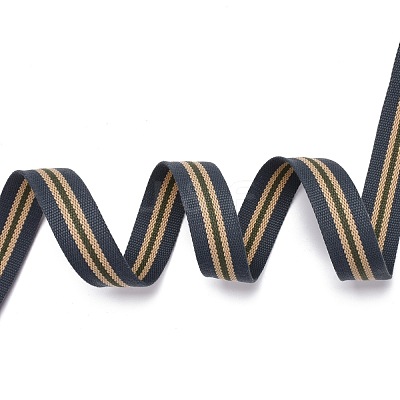Polyester Grosgrain Ribbon OCOR-WH0063-33-1