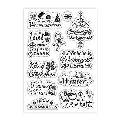 Custom Summer Theme PVC Plastic Clear Stamps DIY-WH0631-0416-1