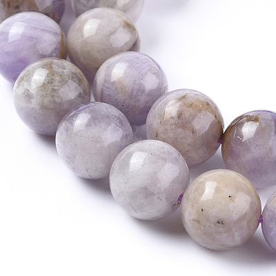 Natural Lavender Amethyst Beads Strands G-L555-01-8mm-1