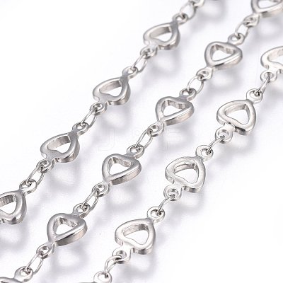 Tarnish Resistant 304 Stainless Steel Link Chains STAS-P219-08-1
