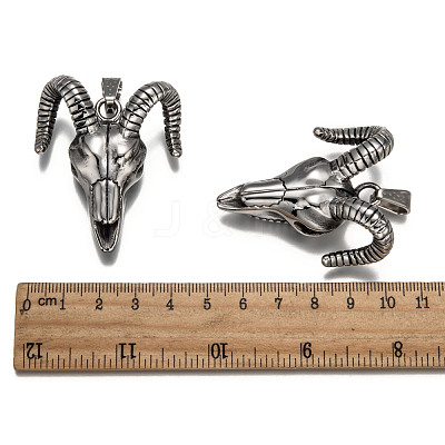 Cattle Skull 304 Stainless Steel Big Pendants STAS-M206-100AS-1
