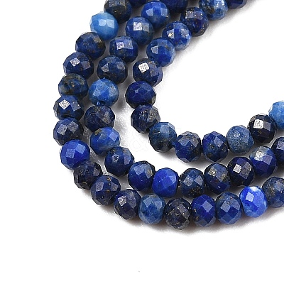 Dyed Natural Lapis Lazuli Beads Strands G-K376-B05-01-1