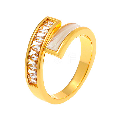 Brass Enamel Cuff Rings for Women WH-WG7AEC4-02-1
