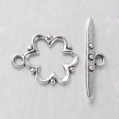Alloy Toggle Clasps X-EA777Y-AS-NR-1