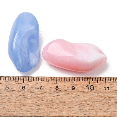 Two-Tone Imitation Gemstone Acrylic Beads AC-CBA7B05-30-1