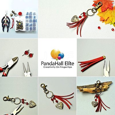 Iron Swivel Clasps with Key Rings IFIN-PH0023-12P-1
